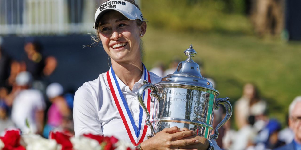 Pegolf Nomor 1 Dunia Nelly Korda Sukses Angkat Trofi Juara