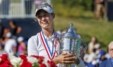 Pegolf Nomor 1 Dunia Nelly Korda Sukses Angkat Trofi Juara
